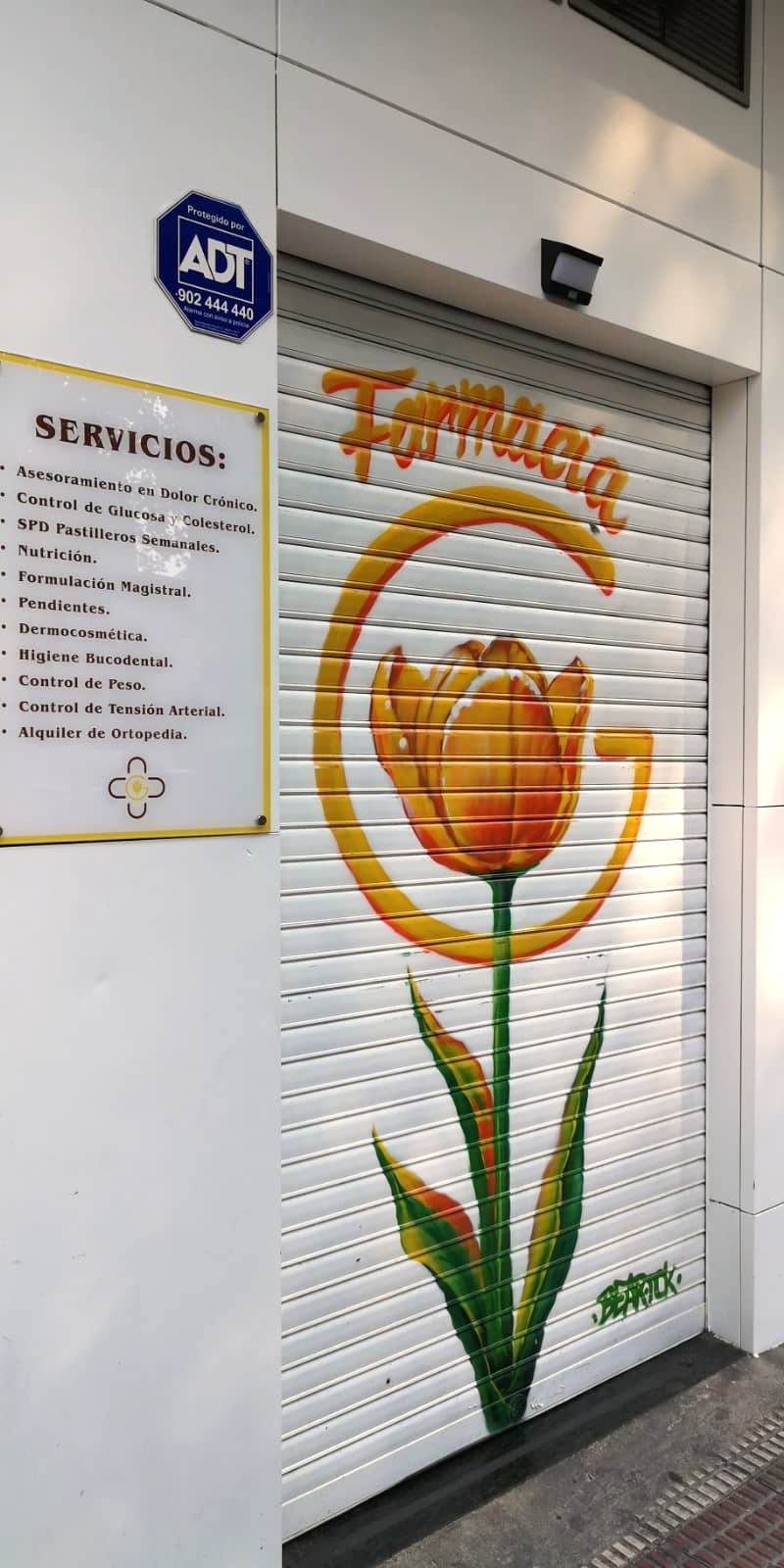 exterior de la puerta